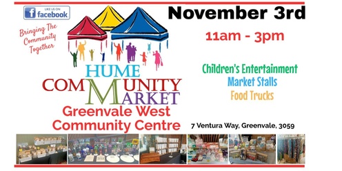 November 3rd Hume Community Market