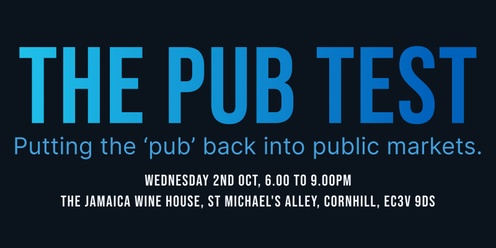 The Pub Test | London Oct 2nd, 2024