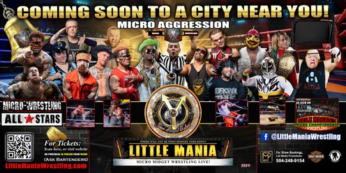 Kingsland, GA - Micro-Wrestling All * Stars Round 2: Little Mania Creates Chaos in the Club!