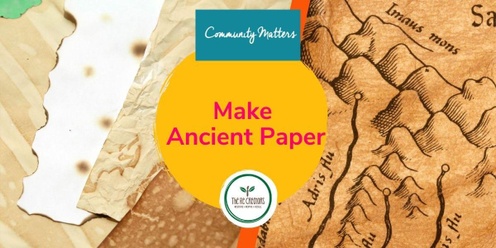 Make an Ancient Paper, Rānui Library, Tuesday 1st Oct, 2pm - 4pm.