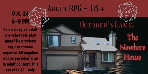 Adult RPG Night - 18+ 