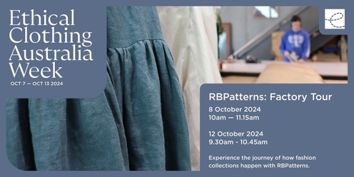 Ethical Clothing Australia Week 2024 x RBPatterns 