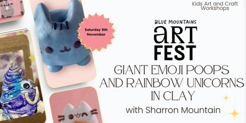 Giant Emoji Poops and Rainbow Unicorns in Clay