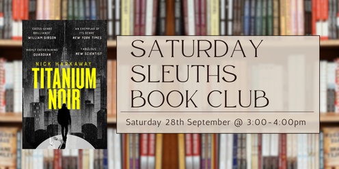 Saturday Sleuths Crime Book Club 2024