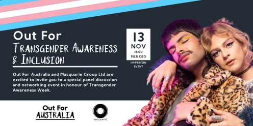 Out for Transgender Awareness with Macquarie Group Ltd. 