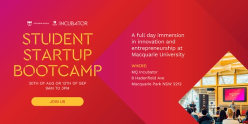 MQ Incubator & Young Wisdom Student Startup Bootcamp Term 3 2024