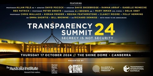 Transparency Summit 2024: Secrecy is not security