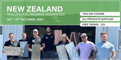 New Zealand Wall2Floor Training (26th - 27th October 2024) (Advanced Course)