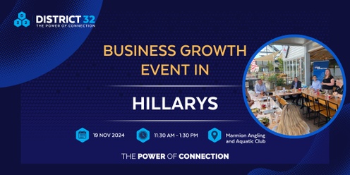 District32 Business Networking Perth – Hillarys - Tue 19 Nov