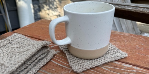 Zero to Knitting in 4 Mug Rugs: Learn to Knit