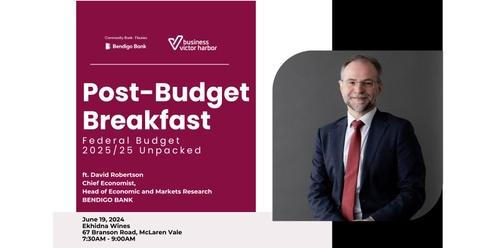 Community Bank Fleurieu x BVH - Federal Budget 2025/25 Unpacked Breakfast