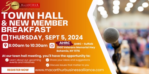MBA Presents: Town Hall & New Member Breakfast