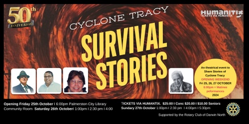 Cyclone Tracy: Survival Stories I Theatrical + Panel Event 