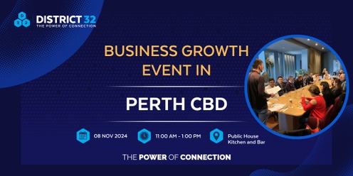 District32 Business Networking - Perth CBD - Fri 08 Nov