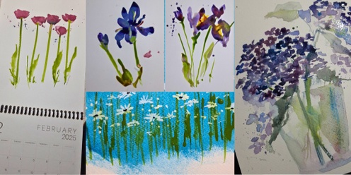 Fast and Fabulous Florals - Create colourful artworks while learning watercolour techniques