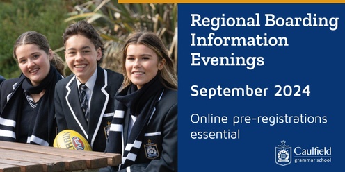 REGIONAL BOARDING INFO EVENING ECHUCA TUE 3 SEP 2024