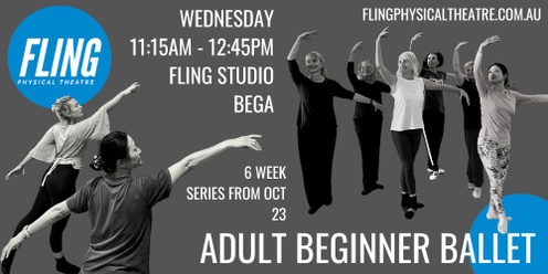 Beginner Adult Ballet Bega - 6 week spring series