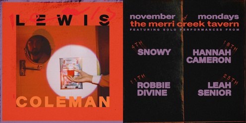 Lewis Coleman November Residency