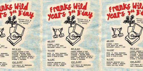 Franks B'day Dinner & Show! Feat. Andy Golldege (solo)