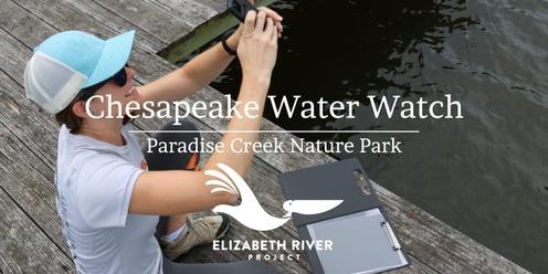 Chesapeake Water Watch at Paradise Creek Nature Park