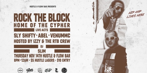 ROCK THE BLOCK - SLY SHIFTY / ABEL / VENUMMC