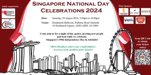 Singapore National Day Celebrations 2024 @ Adelaide