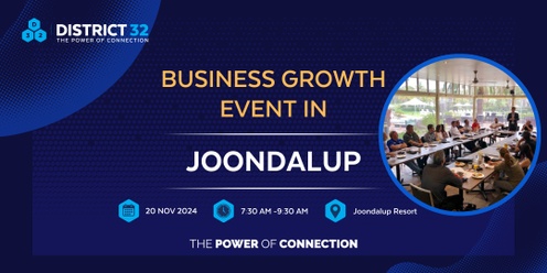 District32 Business Networking Perth – Joondalup- Wed 20 Nov