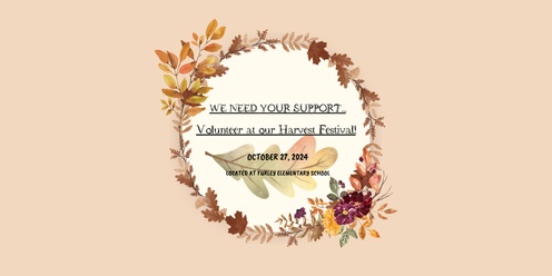 Harvest Festival Volunteer Day!