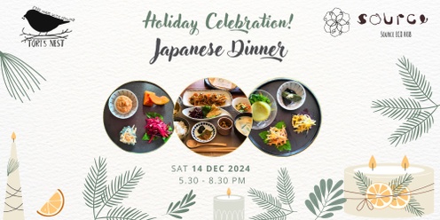 Holiday Celebration Vegan Japanese Dinner