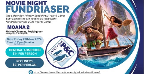 Movie Night Fundraiser - Moana 2