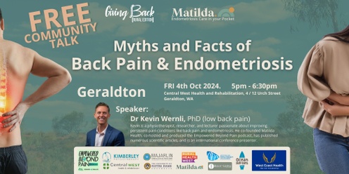 Myths and Facts of Back Pain & Endometriosis (Geraldton)