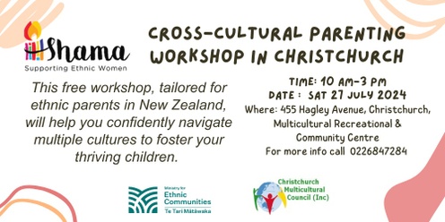 Cross-Cultural Parenting Workshop in Christchurch 2024