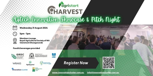 HARVEST Agtech Innovation Showcase & Pitch Night 2024