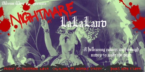 Nightmare at LaLaLand - A Halloween Cabaret Show