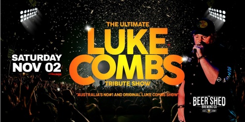 Luke Combs Tribute Show with Ross Webb at The Beer Shed