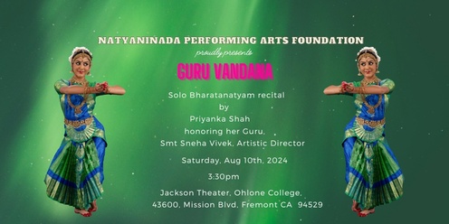 Priyanka's Guru Vandana solo Bharatanatyam recital