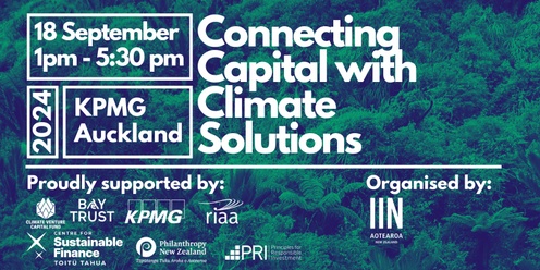 Connecting Capital with Climate Solutions