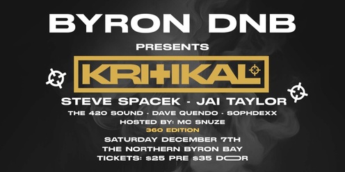 Byron DNB Presents: KRITIKAL, Steve Spacek + More