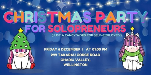 Christmas Party for Solopreneurs (just a fancy word for self-employed!)