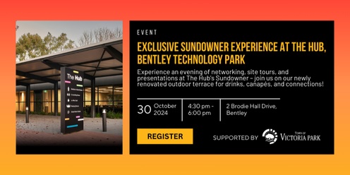 Exclusive Sundowner Experience at The Hub, Bentley Technology Park