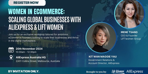 Women In eCommerce: Scaling Global Businesses with AliExpress & Lift Women