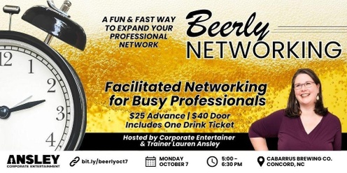 Beerly Networking - Oct 7 - Hosted by Lauren Ansley