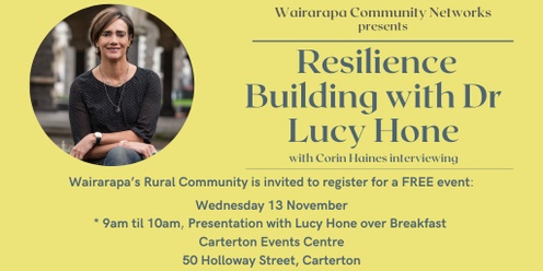 Resilience: Insights and Strategies with Dr Lucy Hone