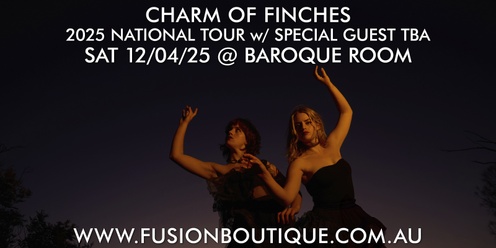 Charm of Finches 2025 National Tour in Concert at Baroque Room, Katoomba, Blue Mountains 