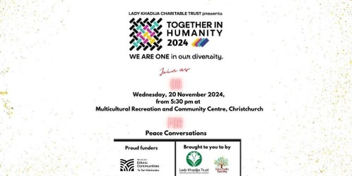 Together in Humanity 2024: Peace Conversations (Nov 2024)