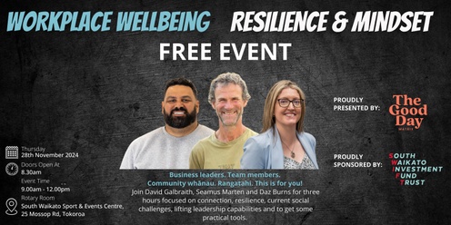 Workplace Wellbeing and Resilience Event