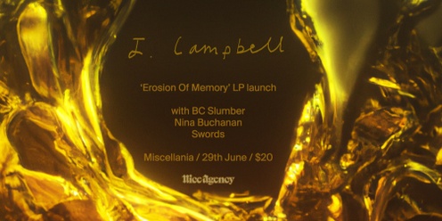 J. Campbell 'Erosion Of Memory' album launch