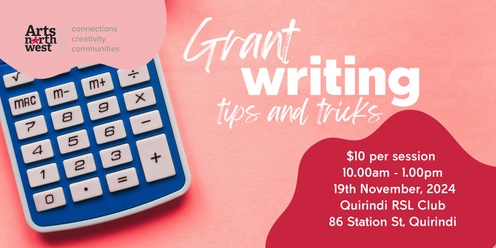 Professional and Creative Development workshops: Grant Writing - Liverpool Plains