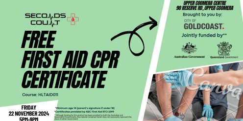 FREE FIRST AID & CPR COURSE 