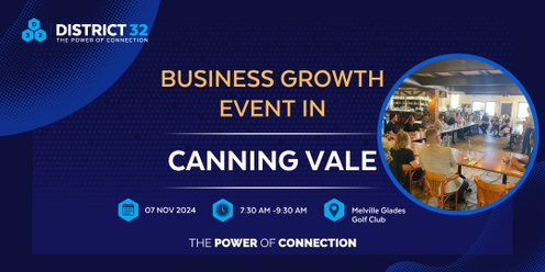 District32 Business Networking Perth – Canning Vale - Thu 07 Nov